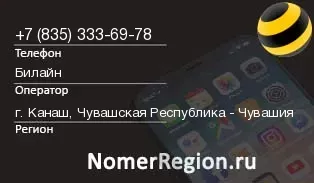 Кто звонил с 8353336978 - регион и оператор